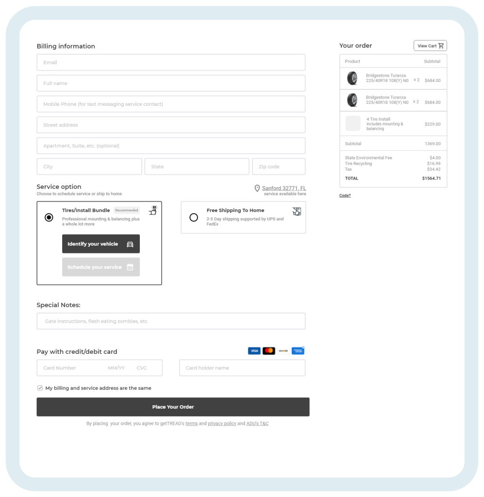 treadcommand checkout distraction free2