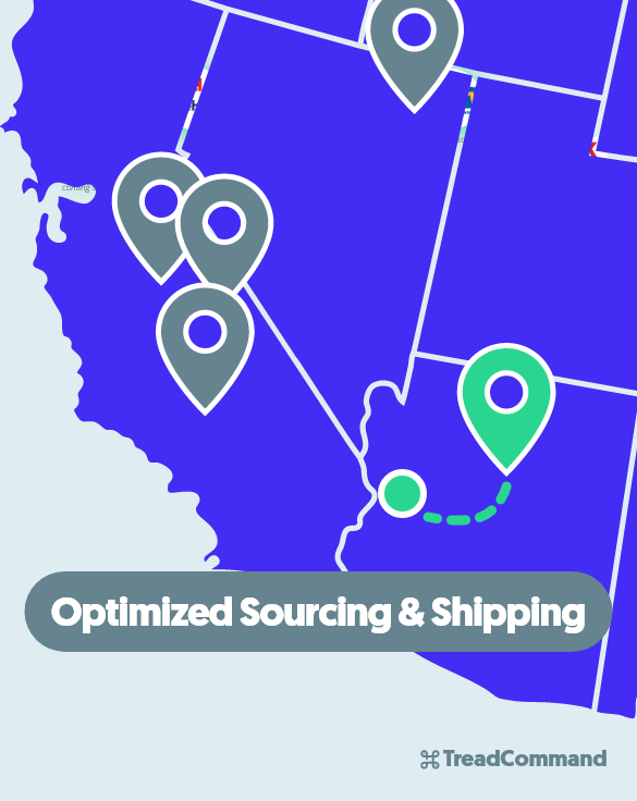 TreadCommand sourcing and shipping