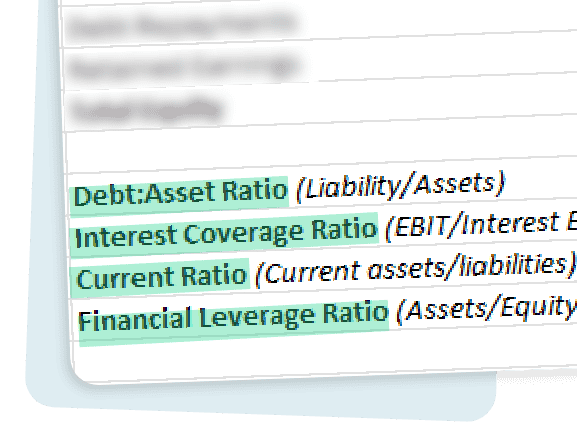 financials - balance sheet ratios (1)